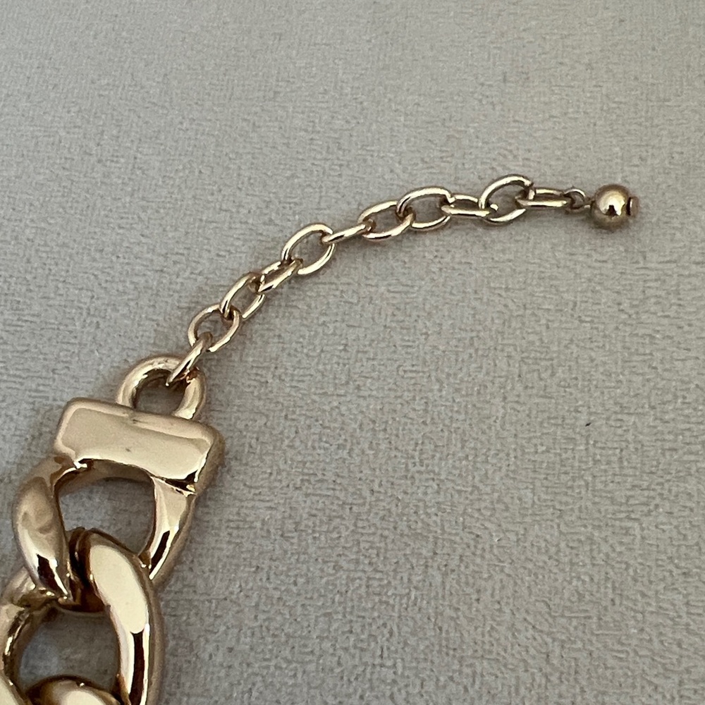 Nordstrom Gold Chunky Curb Chain Necklace - Picture 2 of 5